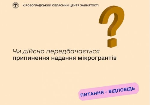 Чи дійсно передбачається припинення надання мікрогрантів? Чи планується завершення реалізації програми мікрогрантів? Які перспективи подальшої реалізації державної програми з надання  мікрогрантів?