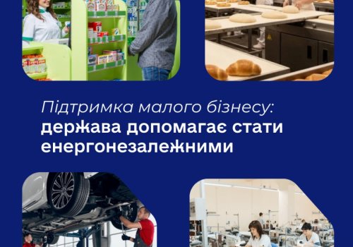 Підтримка малого бізнесу: держава допомагає стати  енергонезалежними