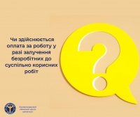 Чи здійснюється оплата за роботу у разі залучення безробітних до суспільно корисних робіт?