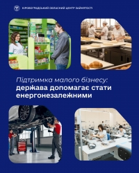 Підтримка малого бізнесу: держава допомагає стати  енергонезалежними