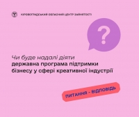 Чи буде надалі діяти державна програма підтримки бізнесу у сфері  креативної індустрії?