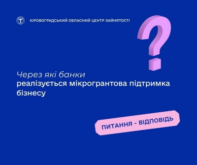 Через які банки реалізується мікрогрантова підтримка бізнесу?