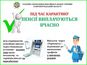 Пенсії виплачуються вчасно