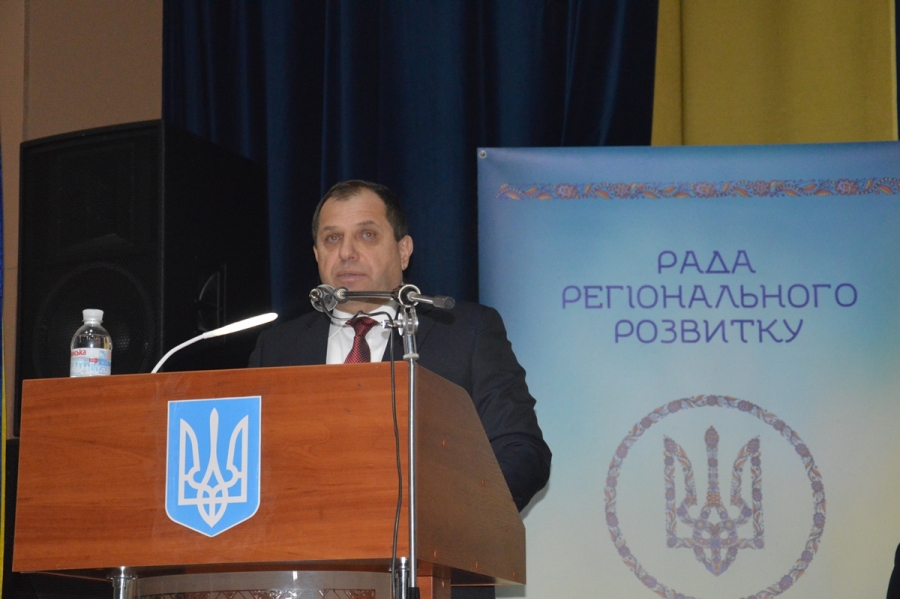 Виступ голови районної державної адміністрації  О.Голімбієвського на Раді Регіонального розвитку Голованівського району