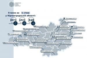Коронавірус на Кіровоградщині станом на 4 січня: 7 захворіло, 36 одужало, 2 померло