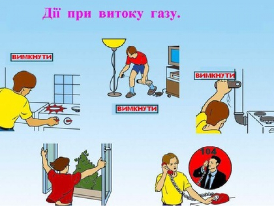 Дотримання правил безпеки при користуванні газом