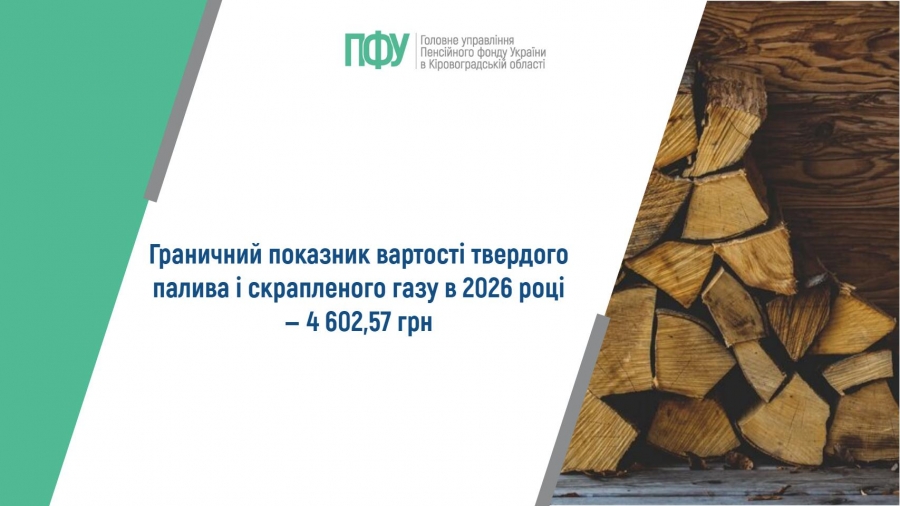 Граничний показник вартості твердого палива і скрапленого газу в 2026 році ‒  4 602,57 гривень